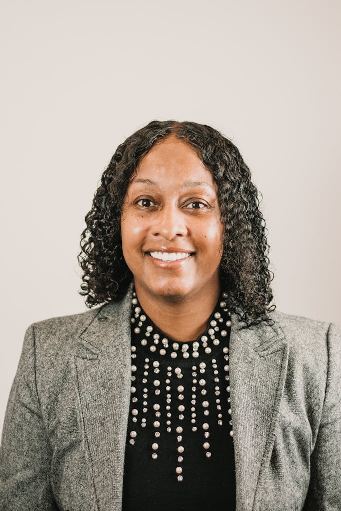 Polished business portrait of a confident professional in Greenville, SC.